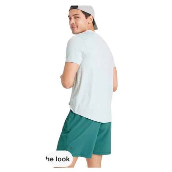 Mens XXL Teal Blue All in Motion 7 Inch Shorts - Picture 1 of 7